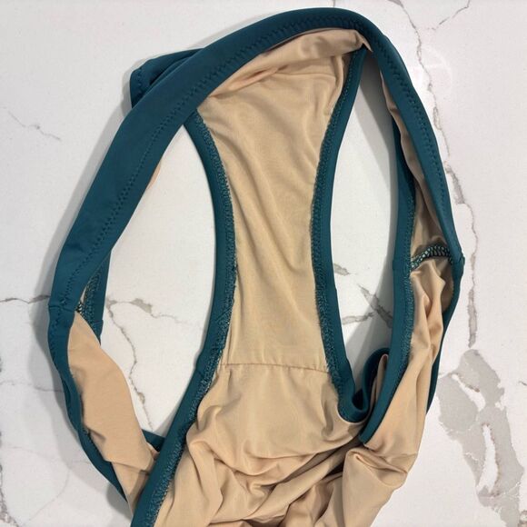 J. Crew | Women’s Teal Blue Bikini Bottoms 2-piece Swimsuit Suit Small - Picture 9 of 12